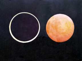 Eclipse, 2019, mixed media