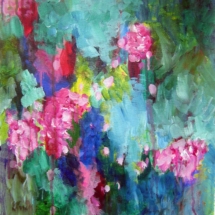 Hydrangea, 2014, acrylic on canvas